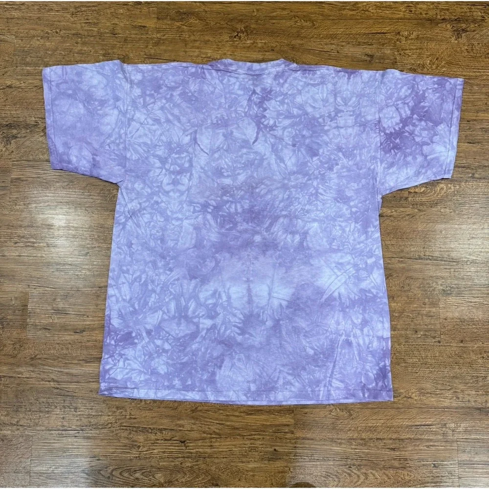 VTG Y2K The Mountain Purple Tie Dye Wood Butterfly Pixie Fairy T Shirt Men's 2XL